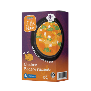 8m+ Lauk - Chicken Badam Pasanda